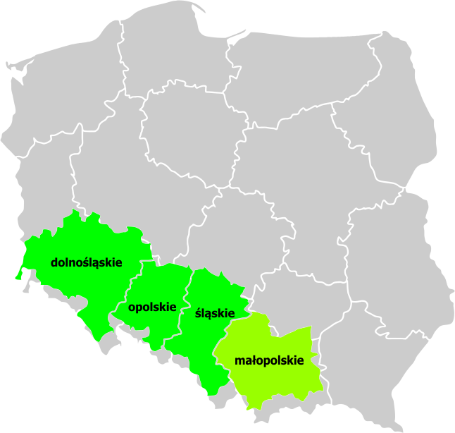 kurs muchowy opole - mapa kursow